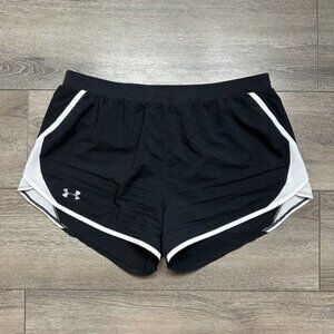 Under armour Shorts Size L Losse  Training Drawstring Lined Back White